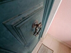 Latin Wife with Hernia, Squirting Next Door