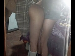 Trading homework help for a hot encounter with my classmate's round ass!