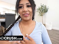 Brunette, Creme tærte, Datter, Hårdt, Latinsk, Pov, Pirring, Teenager