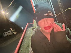 Verga grande, Negro, Británico, Ébano, Divertido, Interracial, Al aire libre, Pov