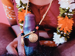 오랄섹스, 흑갈색 머리, 약간 뚱뚱한, 커플, 집에서 만든, 인도인, 나이든, 자연의 가슴