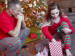 Taboo sex with stepdad on xmas eve starring Niki Snow