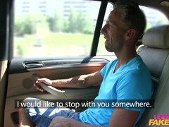 Female Fake Taxi - Full-Bosomed Flirtatious Driver Milks Stud's One-Eyed Snake 1