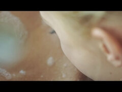 Bikini, Czarny, Blondynka, Francuski, Całować, Bielizna, Majtki, Cipka