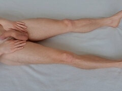 Heterosexual, muscular legs, flexing