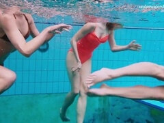 Bikini, Im freien, Zierlich, Pool, Öffentlich, Jungendliche (18+), Unter wasser