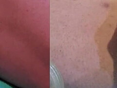 デカパイ, コンピレーション, イく瞬間, 自家製, レディボーイ, オナニー, ペニス, 一人