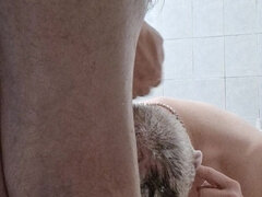 Amateur, Salle de bains, Britannique, Couple, Mature