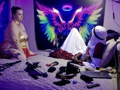 Enthousiasteling, Grote lul, Zwart, Pijpbeurt, Slaaf