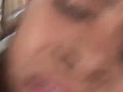 Busty ebony skinned couture fucks black cock to enjoy cum