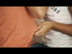 Morena, Clitoris, Pareja, Penetracion con dedos, Natural, Bragas, Coño, Afeitado