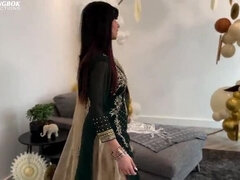 Aaliyah Yasin Discovers a Dildo After Eid Party - Big Tits Solo Masturbation