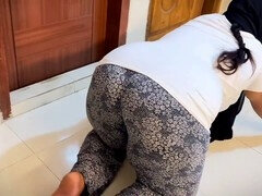 Ultra-kinky Aria Mia disrobes and shows off her tight pussy