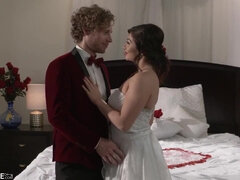 Sweet babe in red shoes with high heels, Lea Lexis got down and dirty with her lover