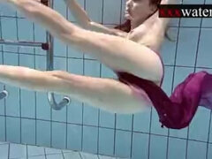 18, Bikini, Hd, Naken, Nudist, Pool, Rödhårig, Under vattnet