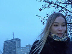 GERMAN SCOUT - rigid anal invasion intercourse FOR FITNESS TEEN POLINA AT REAL PICKUP CASTING