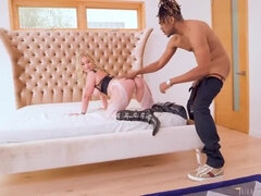 In den arsch, Grosser arsch, Grosser schwanz, Grosse titten, Blondine, Hd, Milf, Strümpfe