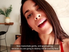 JOI Conteo Regresivo Espanol - "Acabame en toda la cara" - Big butt Spanish babe