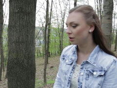 Czech girl Morgan Rodriguez picked up and fucked during traveling trip