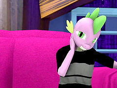 Twilight-sparkle, spike, dragon