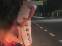 Mamada, Coche, Pareja, Alemán, Al aire libre