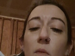 Ερασιτέχνης, Μελαχροινή, Ώριμη γυναίκα, Κάπνισμα, Μόνος