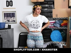 Lilly Hall gets caught and fucked hard in the store by a stranger