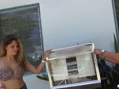 Flashing Their Latina Asses For the Camera