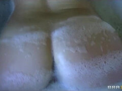 SEXY big-booty blonde Sierra Sanders gets rough anal in the bath