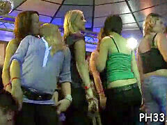 Inexperienced sweeties get hardcore pounded at a wild sex party with male strippers