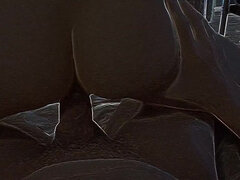 Slim Teen with Cum on Tongue.