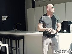 Stora tuttar, Blondin, Avsugning, Slick, Underkläder, Milf, Fitta, Verklighet