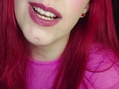 Amatoriale, Culo grosso, Vibratore, Umiliazione, Latina, Rossa, Solo, Maestra