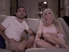 Thicc mom Christie Stevens gives her virgin son Jake Adams a deep-throat experience