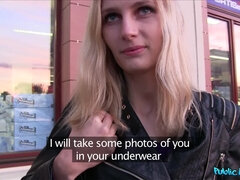 Public Agent - Blond Hair Babe Happily Takes Stranger's Money And Chopper 1