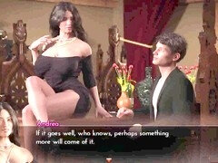 Dinner with a super hot mature cougar in The Genesis Order episode featuring Dirty Gamesxxx