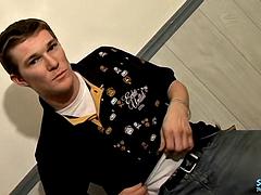 Straight, Ginger Guys Naked Cum Covered Audition - Lee Barstow