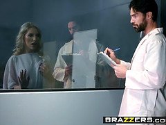 Stor kuk, Stora tuttar, Avsugning, Galen, Sperma i munnen, Naken, Stockings, Uniform