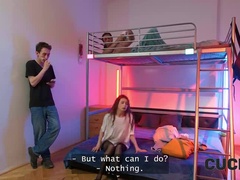 Nicole Black Cheating in Hostel - Wet Pussy Anal with Stranger's Big Cock