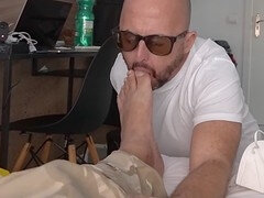 Leie, Bad, Blasen, Pummelig, Paar, Füsse, Schwul