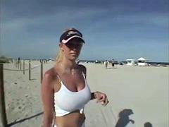 Amateur, Plage, Chambre à dormir, Sucer une bite