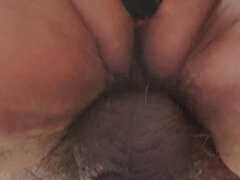 Bottle Gapes Asspussy While Vacuum Sucks Cock!