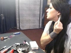 MILF Mid Make up Cigarette Smoking