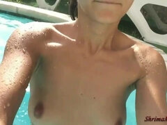 Asiático, Culo, Morena, Hd, Indio, Natural, Piscina, Solo