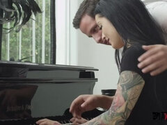 Axxxteca: Jack Escobar has the oportunity to have delicious body of Katrina Jade as a Piano student, then gets a hard fuck from her!!
