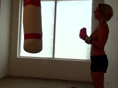 Nikki Sims full Rocky - Big tits boxing topless