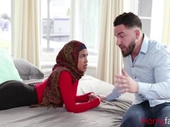 Virgin Stepsis in Hijab Fucks Hard - Maya Farrell & Peter Green