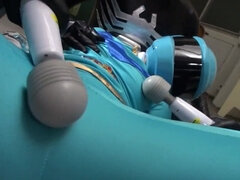 Tussi, Schwarz, Fingern, Gruppe, Orgasmus, Sich ausziehen, Spielzeuge, Vibrator