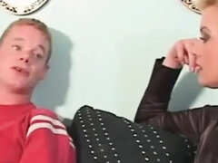 큰 음경, 큰 가슴, 금발의, 오랄섹스, 입에 사정, 나이든, 밀프, 보지