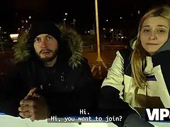 Vip4k. Funky Town got caught at a public skating rink and got nailed